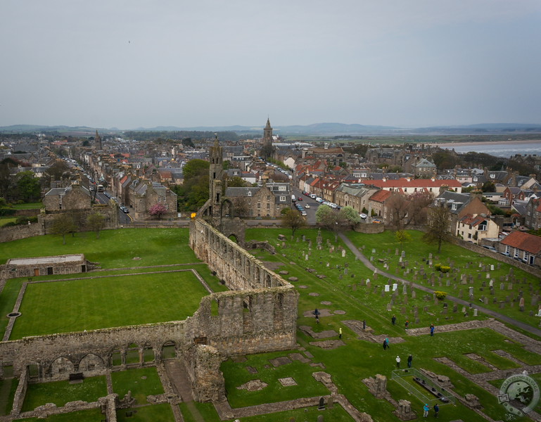 View over St. Andrews from St. Rule's Tower