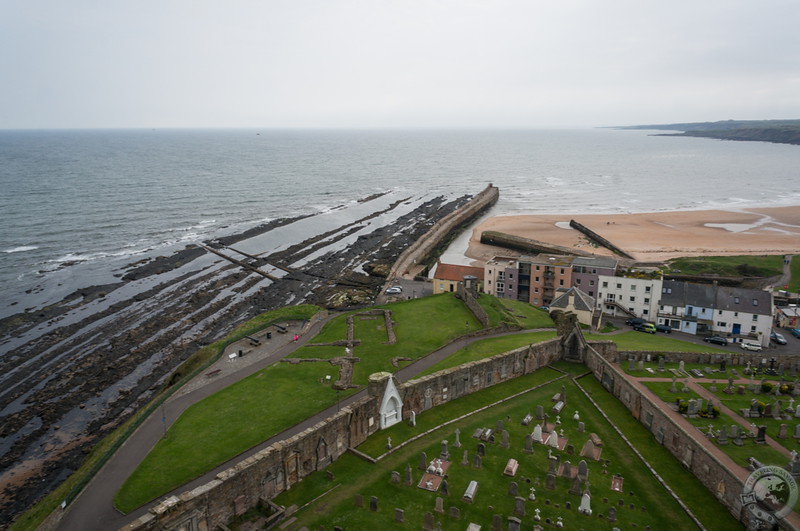 The view out to sea from St. Rule's Tower