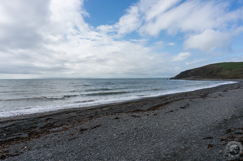 Lonely beach along the The Machars coast