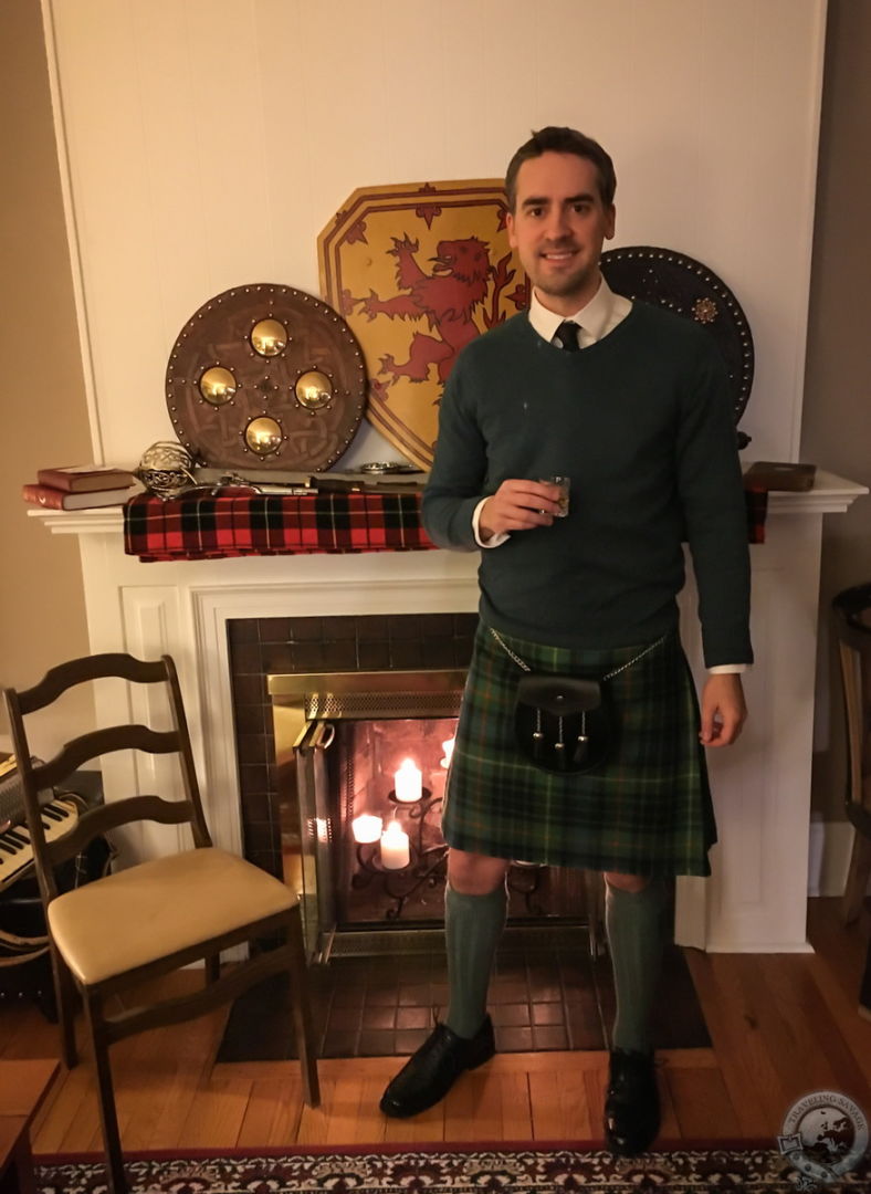 A bekilted Traveling Savage
