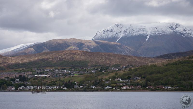 Ben Nevis and Fort William from across Loch Linnhe