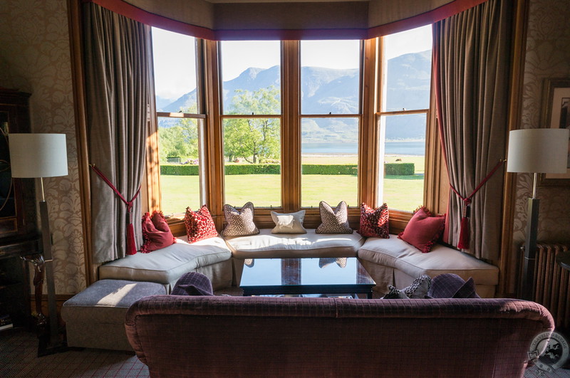 View from the Torridon Hotel's sitting room