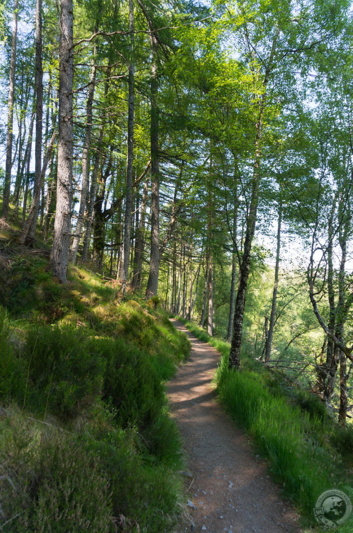 The path alongside Corrieshalloch Gorge