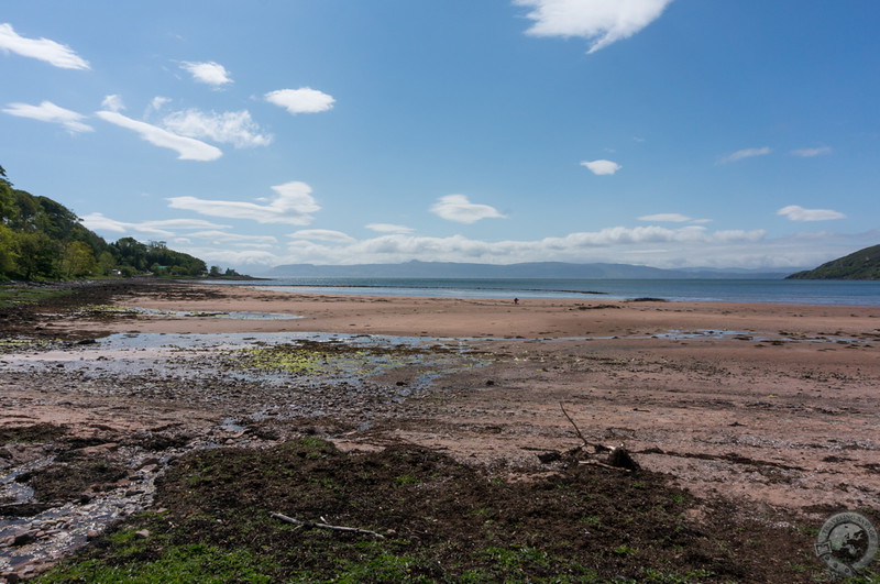 The tide's out in Applecross Bay
