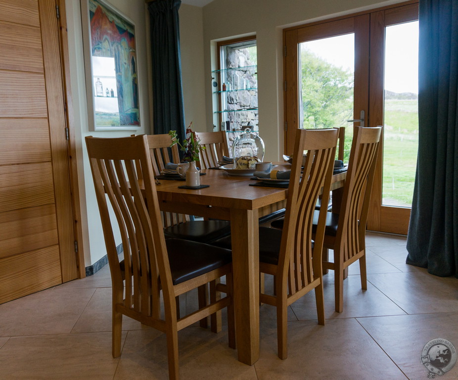 The dining area