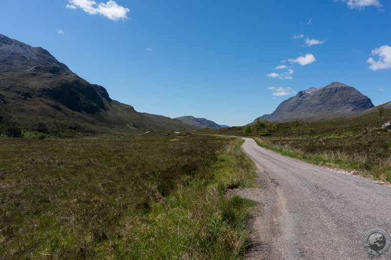 Driving through Glen Torridon, Wester Ross, Scotland