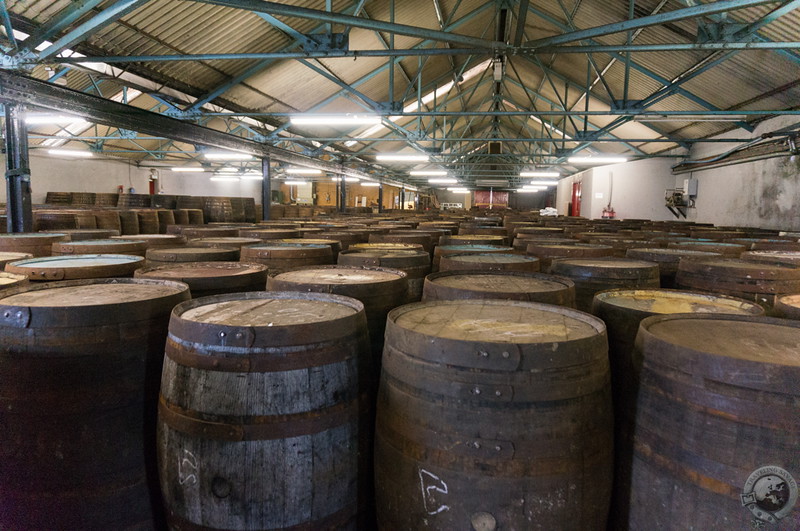 Casks waiting to be filled