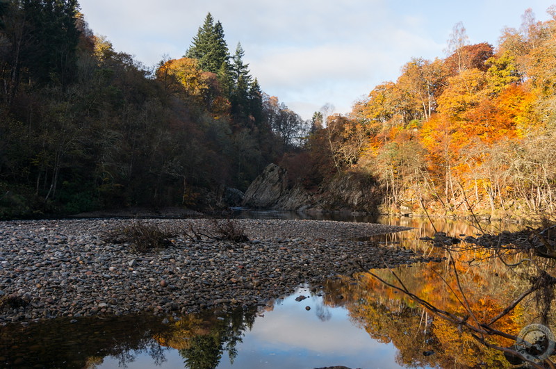 Bottom of the Pass along the River Garry