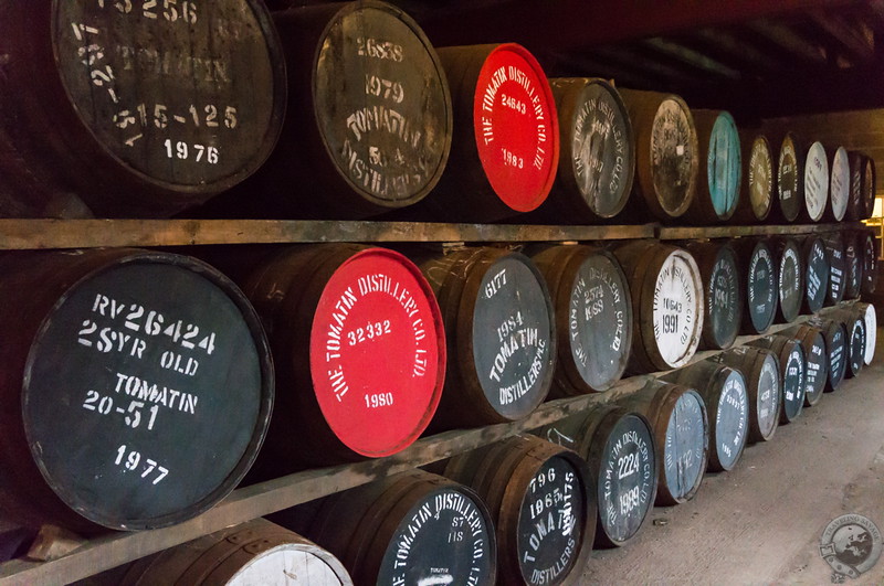 Special casks in Tomatin's warehouse