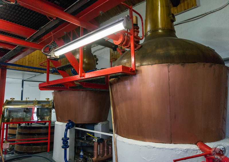 View of the stills below the mezzanine