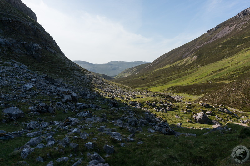 The long hike back to the car park begins