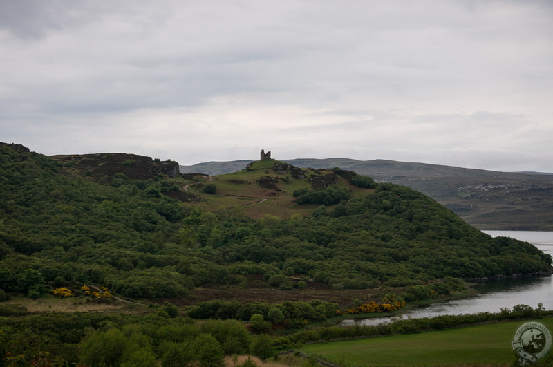 Castle Varrich as seen from Tongue