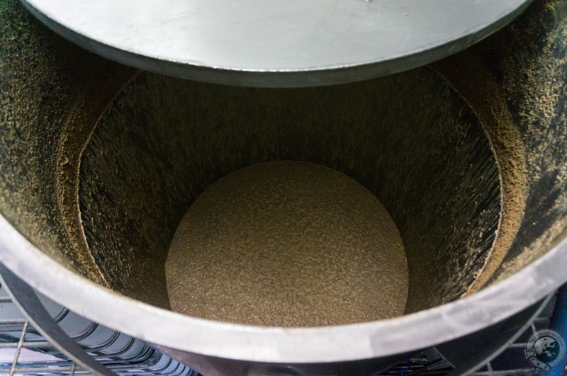 A look in the chunky fermenter