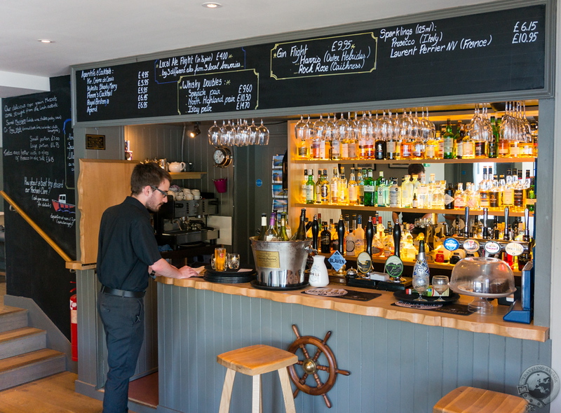 The bar at the Kylesku Hotel