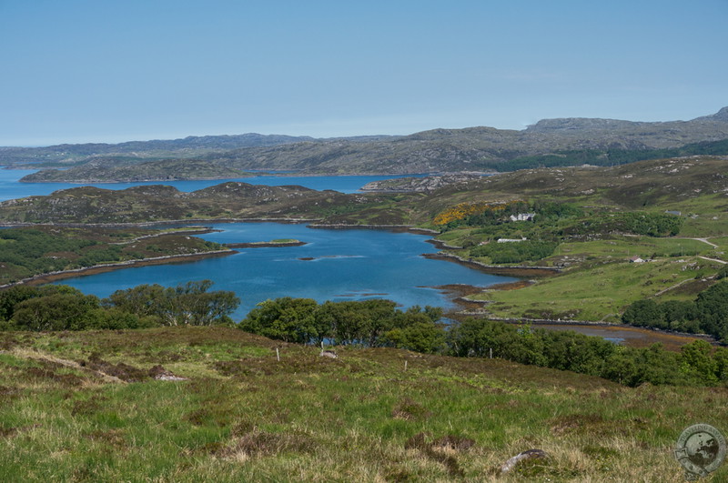 Gorgeous countryside along the Wee Mad Road of Sutherland
