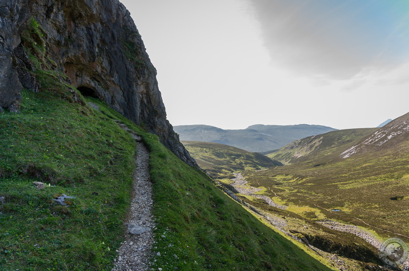 Descending from the Bone Caves of Inchnadamph