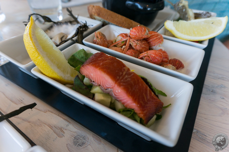 The seafood platter at the Kylesku Hotel