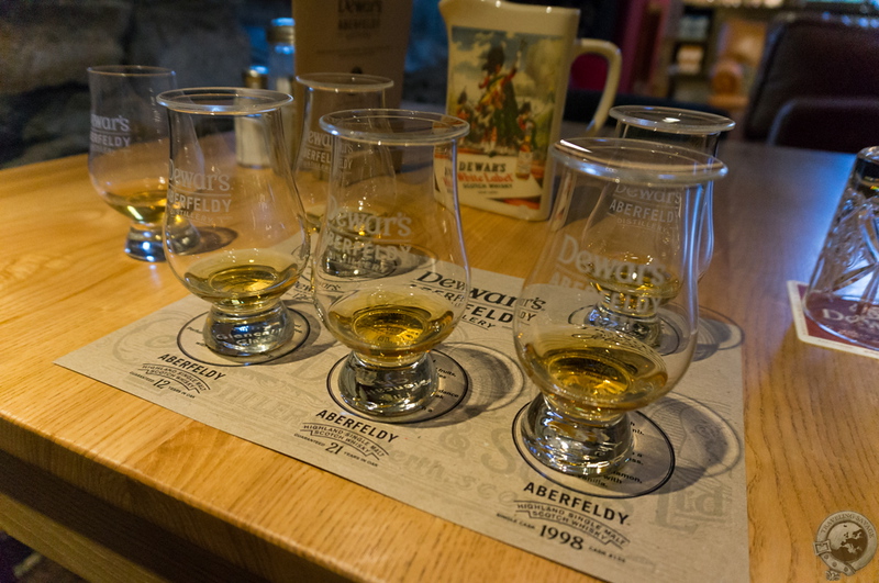 Tasting Aberfeldy and Dewar's