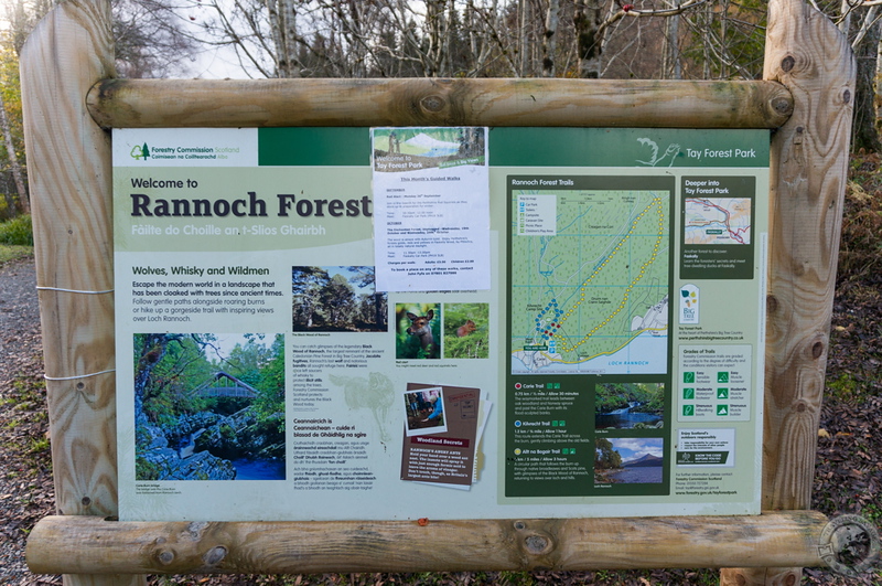 Rannoch Forest informational board