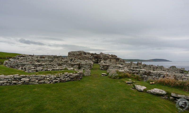Iconic view of the Broch of Gurness