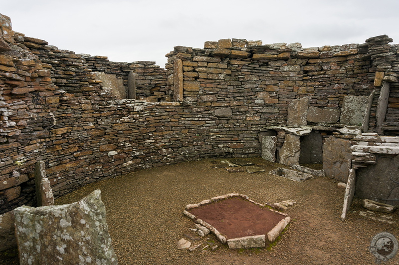 Inside the Broch of Gurness