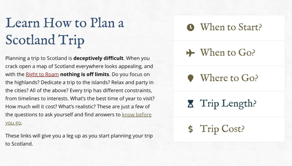 How to Plan a Trip