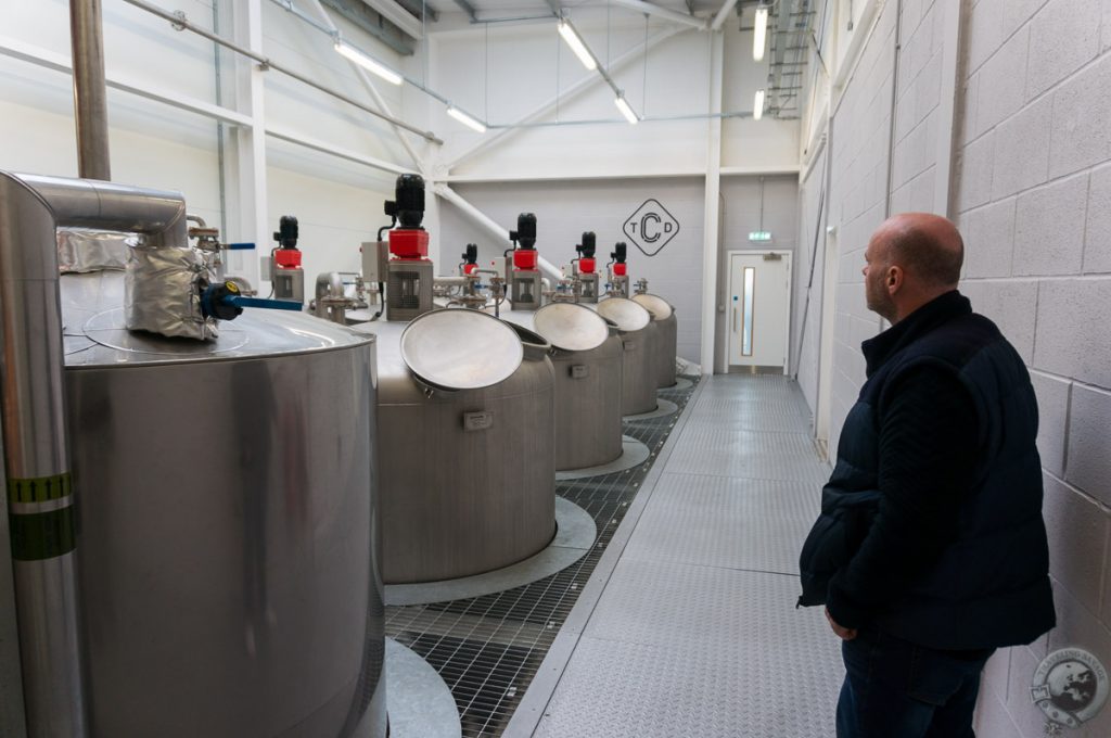 Admiring Clydeside Distillery's Washbacks