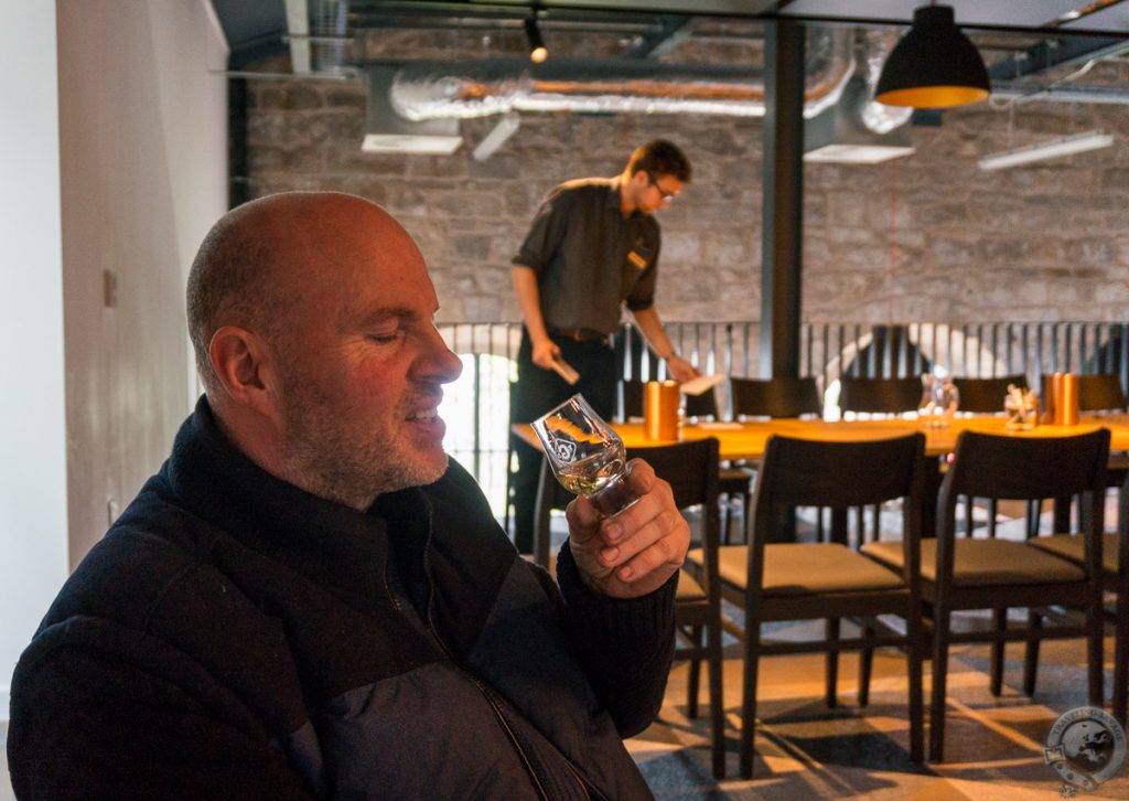 David Tasting Some Whisky